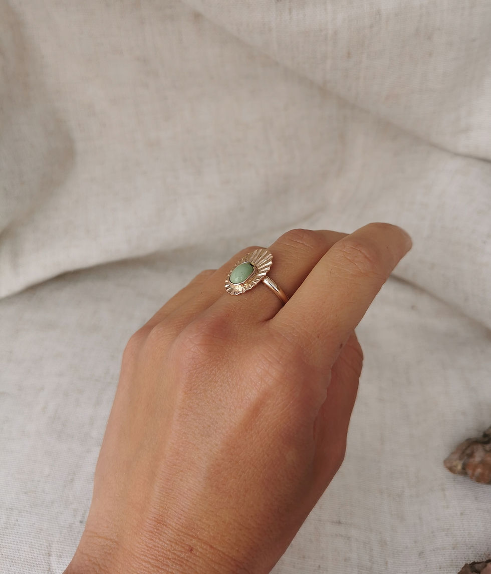 Thumbnail: SURYA// Solstice Turquoise Ring