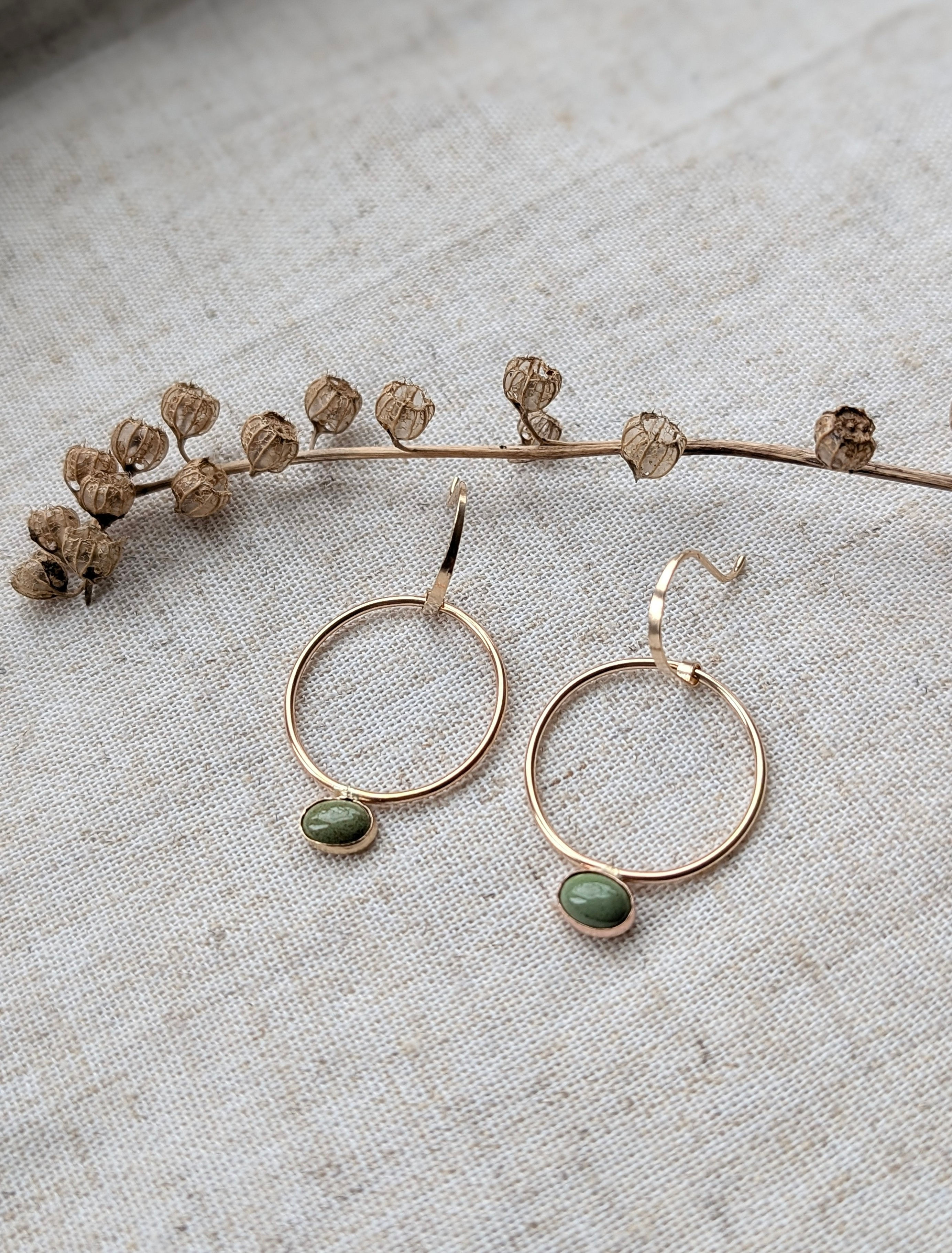 LILO// Turquoise Loop Earrings