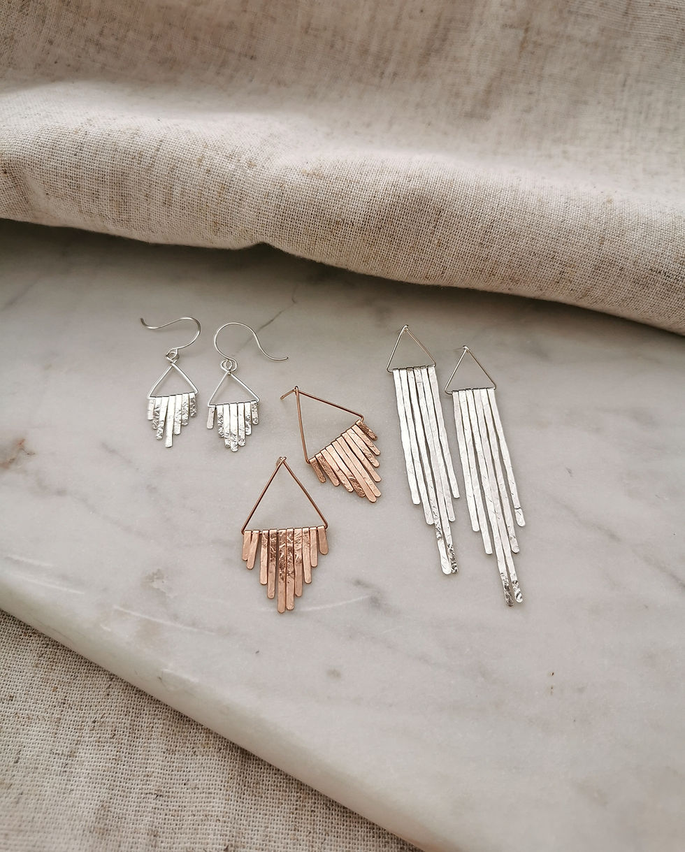 Thumbnail: QWYN// Long Fringe Earrings