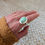 Thumbnail: Chunky Variscite Silver Ring - Completed in your size