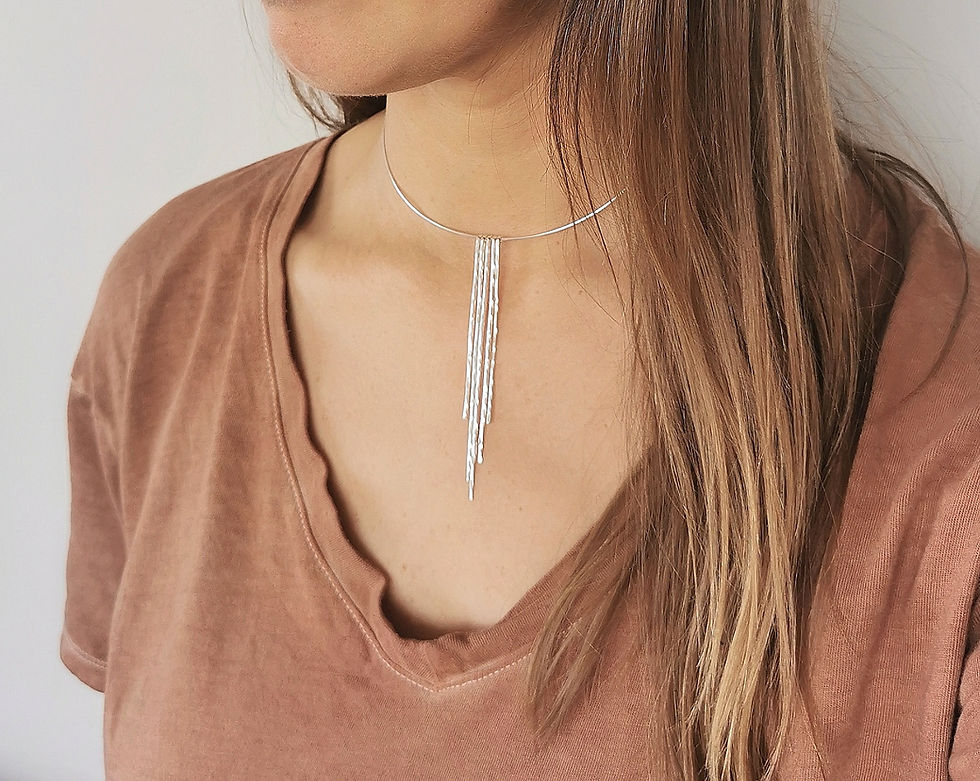 Thumbnail: CLEOPATRA // Fringe Choker Necklace