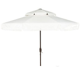 Milan Fringe 9ft Double Top Crank Umbrella

