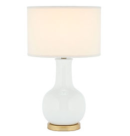WHITE CERAMIC PARIS LAMP