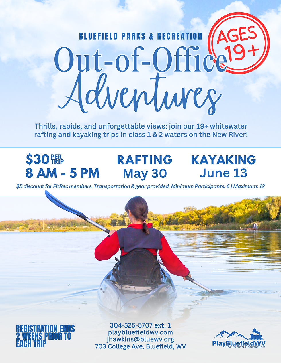 Rafting Trip Ages 19+