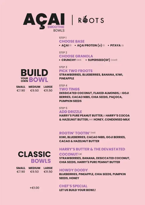 Menu design for Restaurant by Napier Visuals