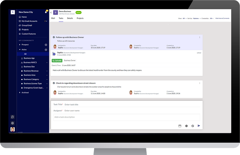 CRM Projects - SaaS Applications in Economic Development