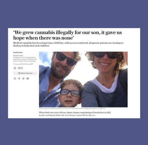 ‘We grew cannabis illegally for our son, it gave us hope when there was none’— The Telegraph
