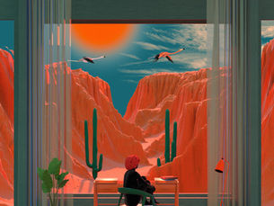 Tishk Barzanji Immerses Virgin Hotel Guests with a Surrealist View of the Nevada Desert