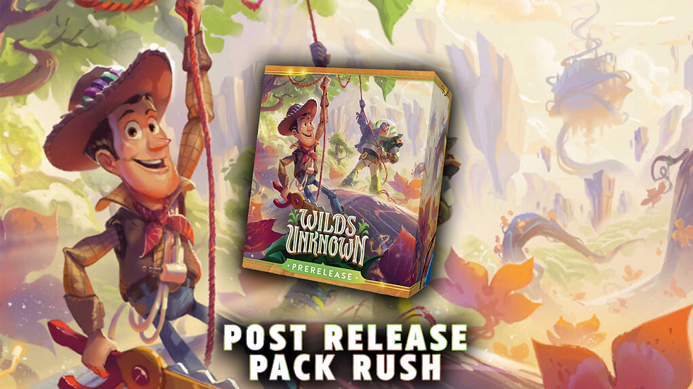 Lorcana Wilds Unknown Post-Release Prerelease Pack Rush