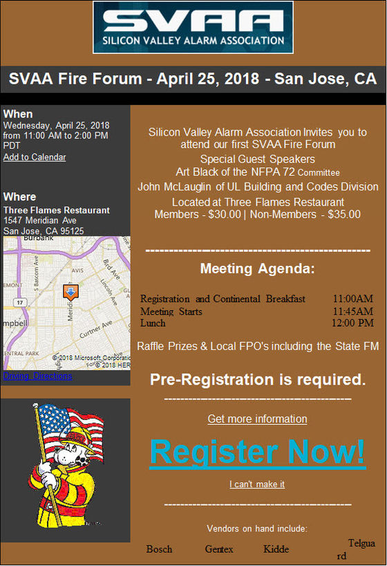 Fire Forum Flyer and more info for April 25th