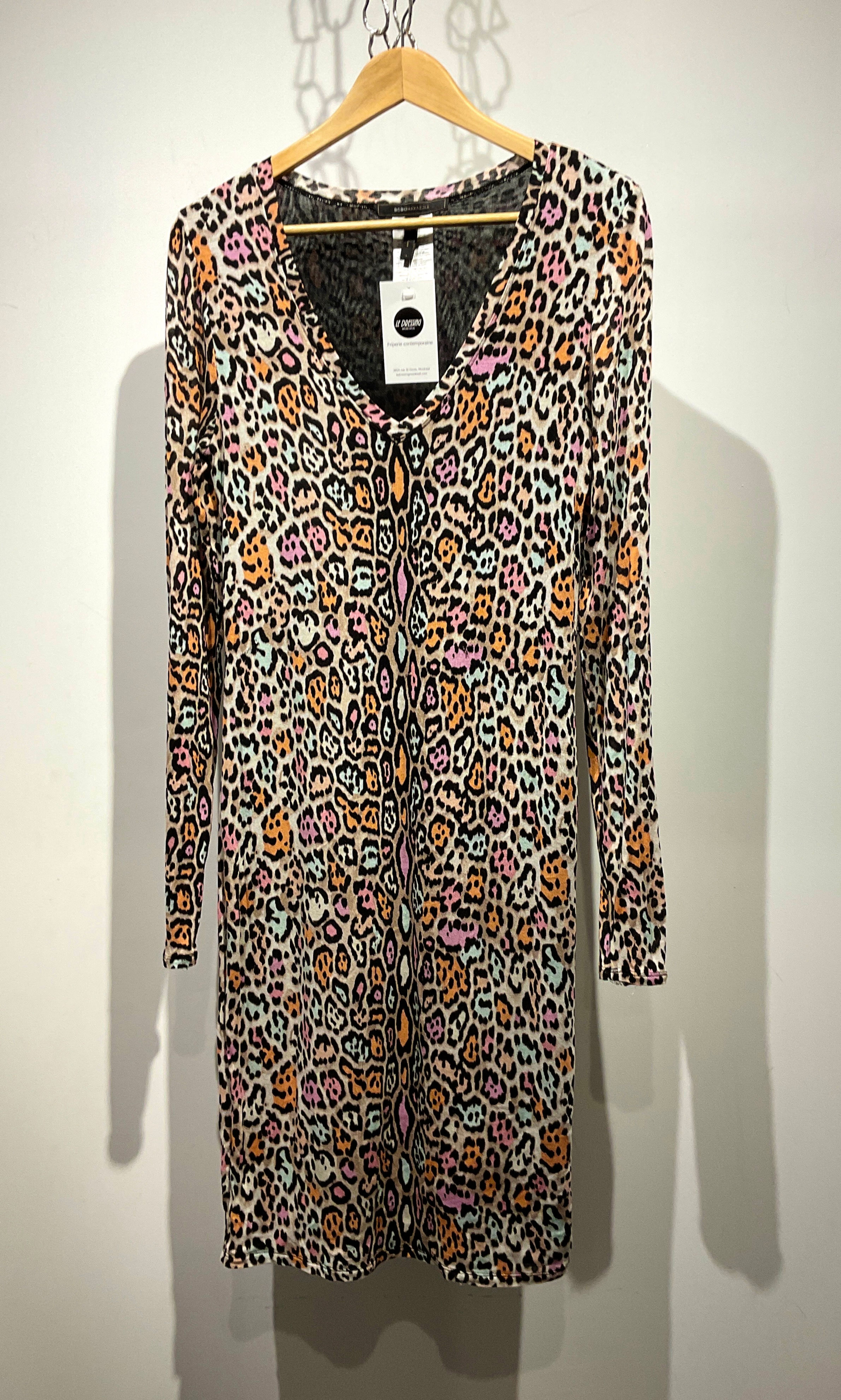 BCBG MAXAZRIA - Robe léopard - L