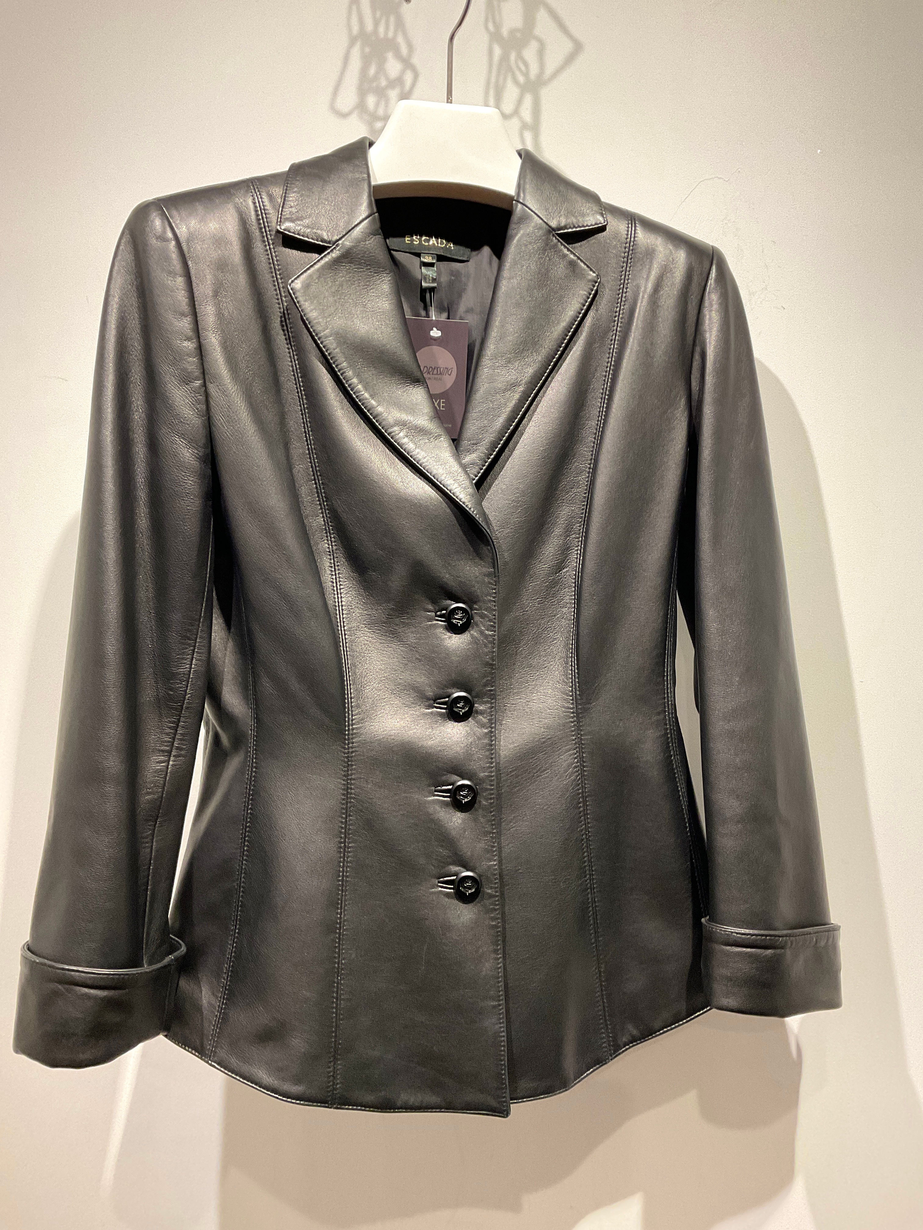 ESCADA - Veste en cuir d’agneau - 38