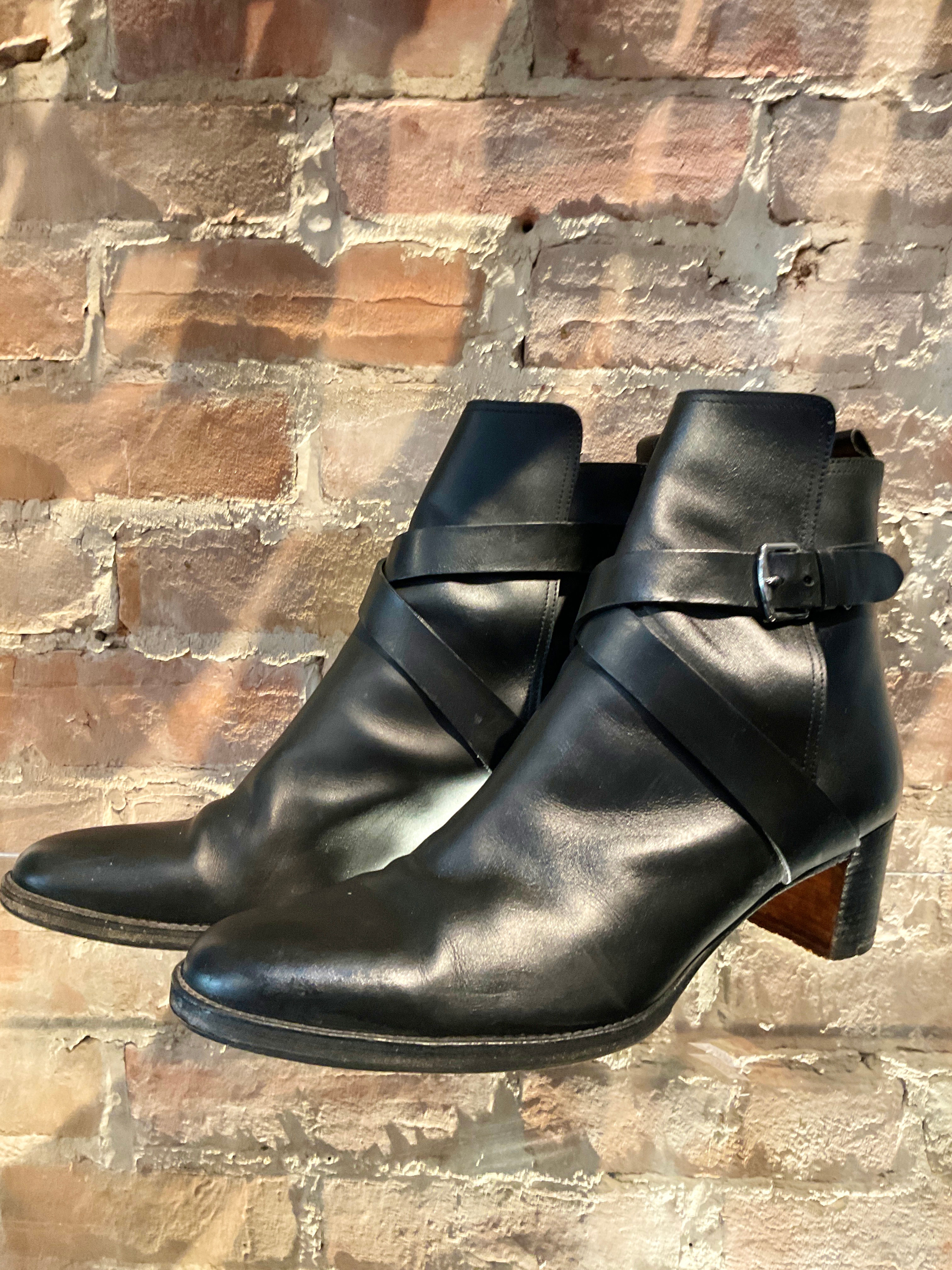 HERMÈS - Bottes cuir - 40