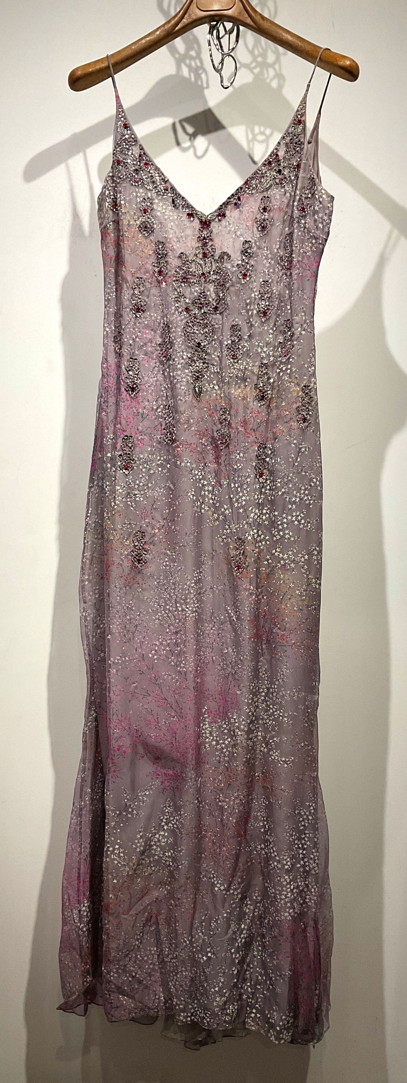 BADGLEY MISCHKA - Robe longue en soie - 8