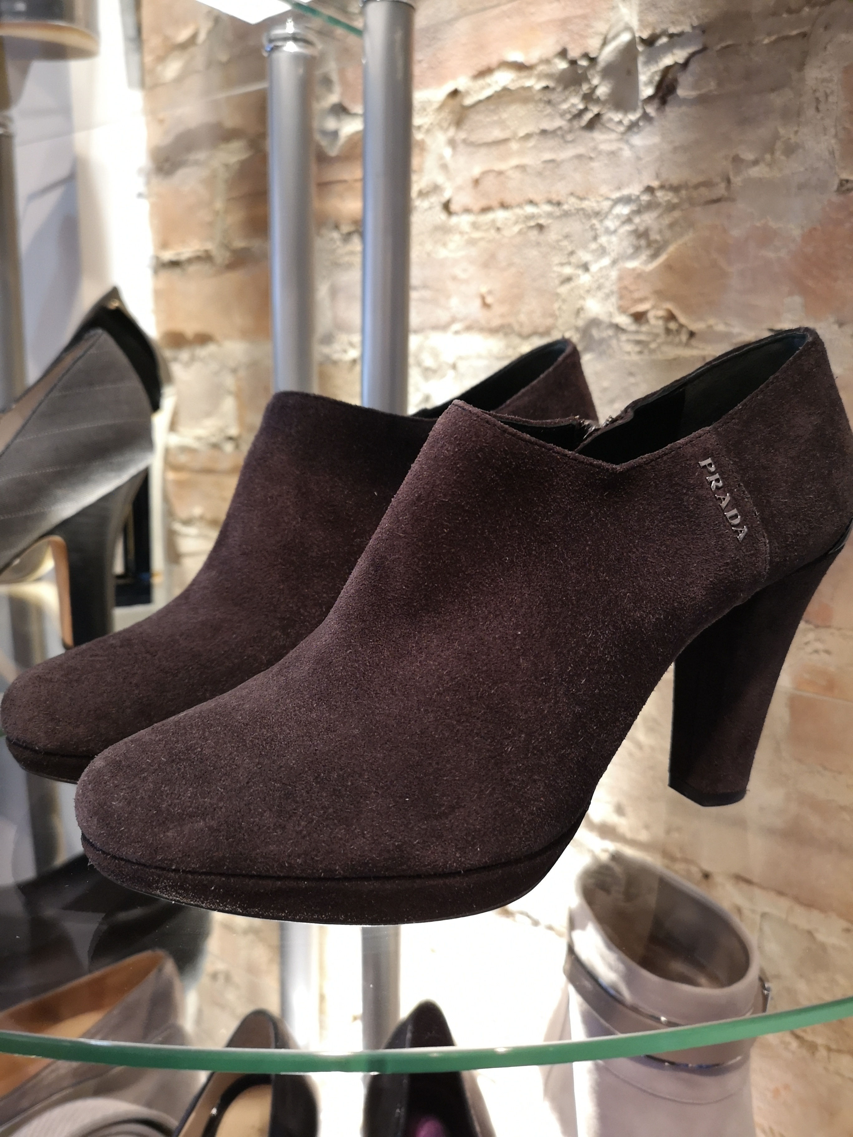 PRADA - Soulier talon brun - 6