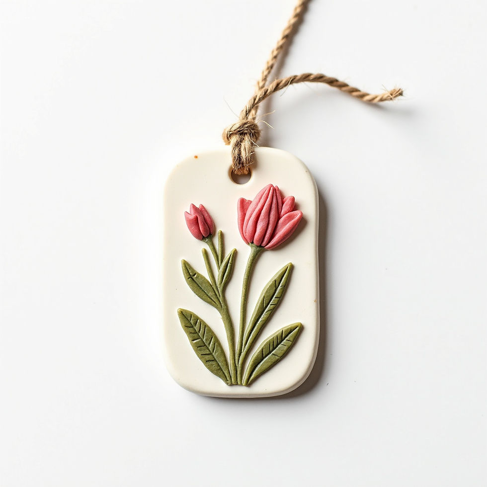 Spring Floral Tag