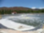 Laguna aireada en PTAR en Zacatecas