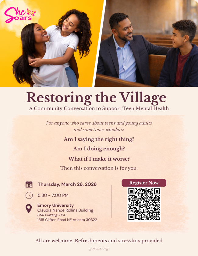 Restoring the Village: A Community Convening for Healing & Well-Being | March 26th | 5:30pm - 7:30pm
