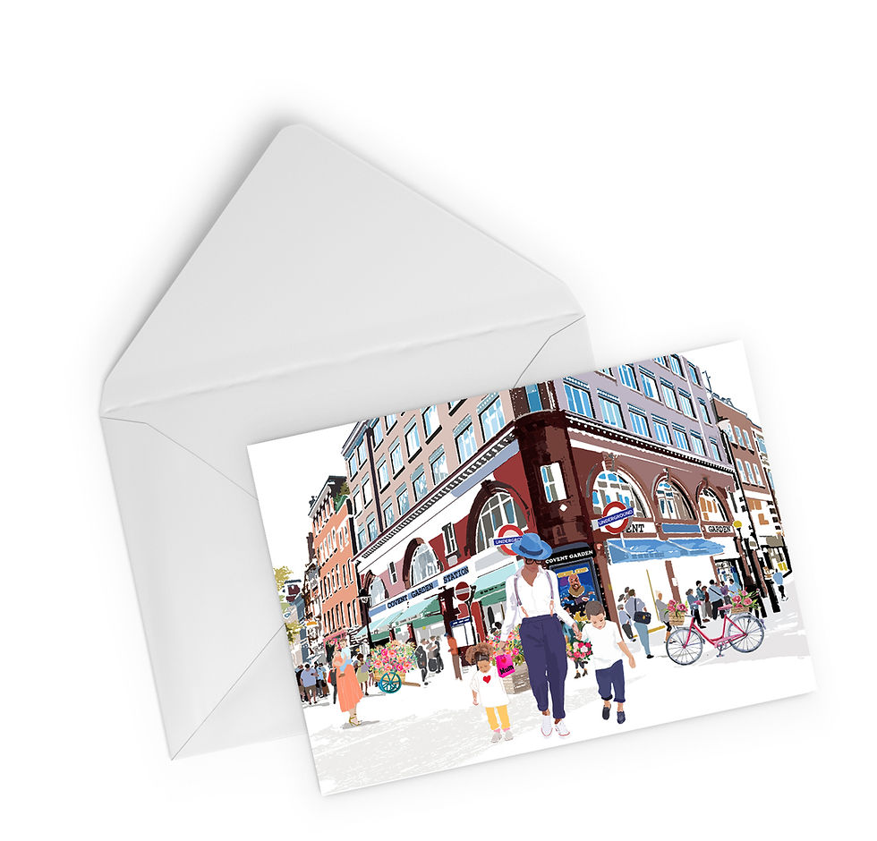 Greeting Card Box, Handmade Cards, Mothers Day Card, Cards for Mom, Mothers Day Gift, London Art, Unique Gifts, Cards for Her