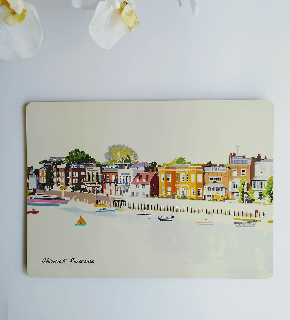 Thumbnail: London, Handmade, Placemat, Table Placemat, Dinnerware, Tableware, Placemat Set, Vintage, Dining, Kitchen, Restaurant
