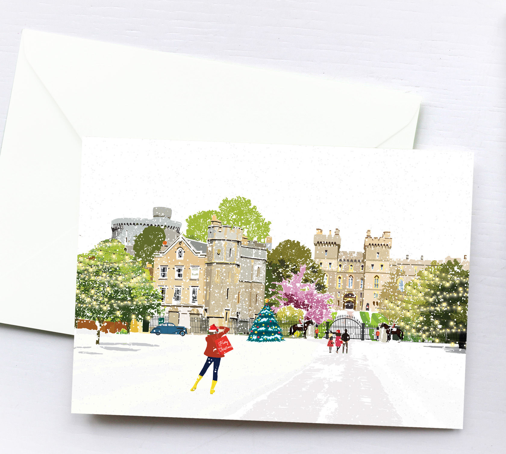 Christmas Cards, Handmade, Greeting Card, London Art, Holiday Cards, Thinking of You, Just Because, Christmas Card Box, Gift