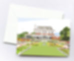 Thumbnail: Njeri Illustrated Greeting Card, Cannizaro House, London City Scene, Wimbledon, UK, Art, Illustration, Letterbox Gift