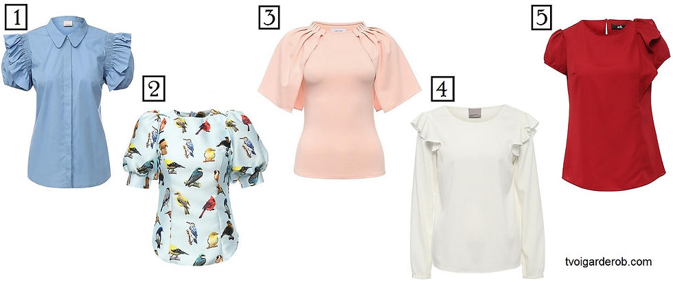 рубашка с рукавами воланами, объемные рукава, рубашка для типа фигуры груша, блуза для типа фигуры груша, А-тип, тип фигуры треугольник, блог о моде и стиле, модный блог