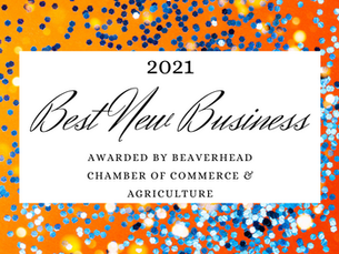 Honored to be Awarded 2021 "Best New Business"