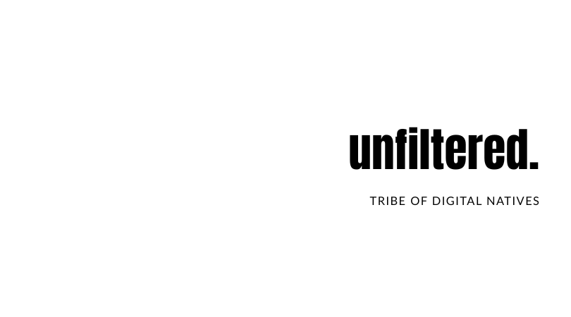Minimalist “unfiltered.” graphic representing candid, no-fluff marketing insights from Tribe of Digital Natives.