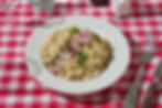 Coquillette jambon fumé creme de truffe et beaufort