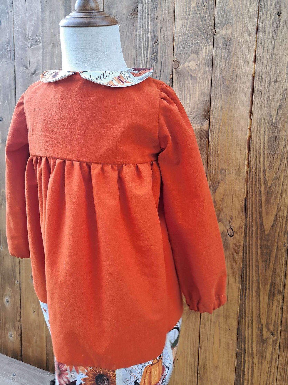 Thumbnail: Pumpkins & scarecrows autumn dress