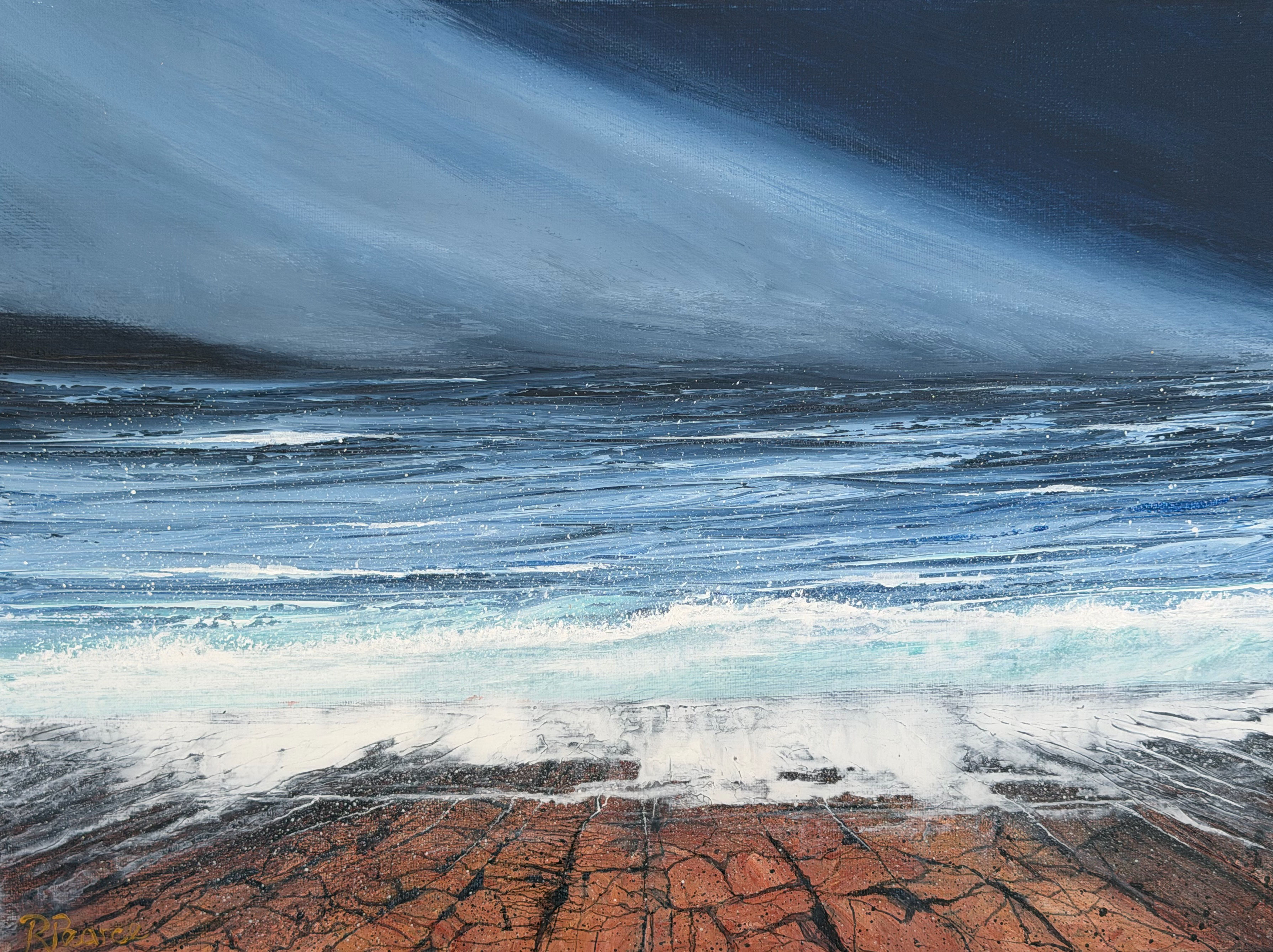 South from Carn Near Tresco 40x30cm