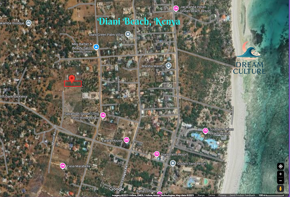 A Hidden Gem where the River meets Indian Ocean: 1 Acre for Sale in Diani Beach