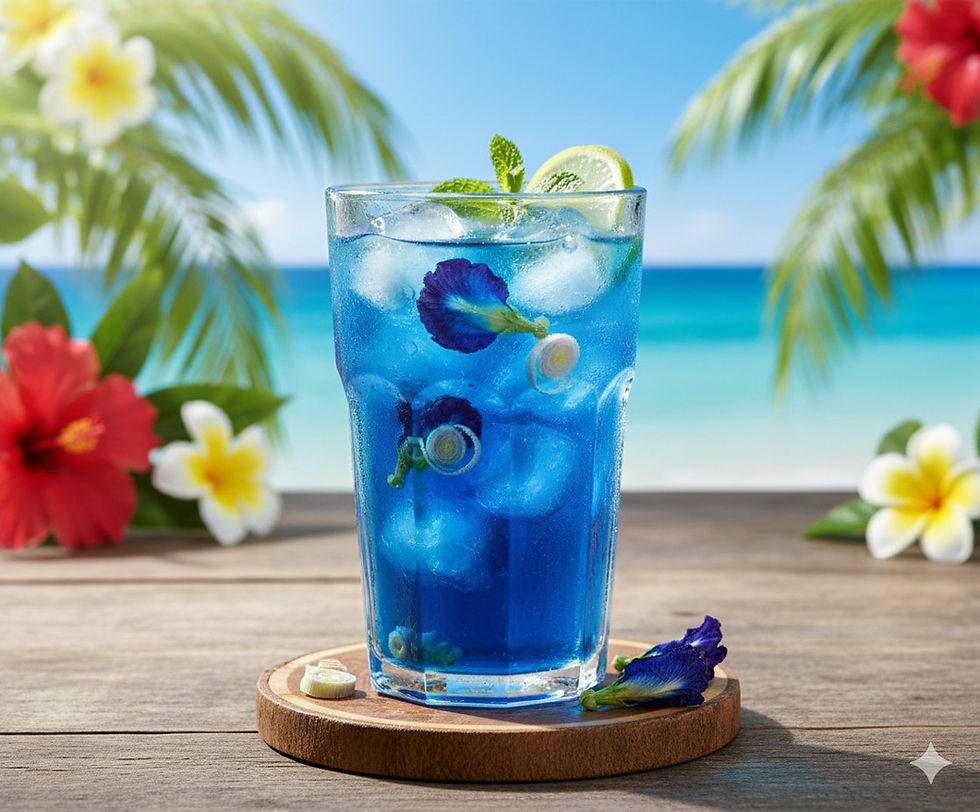Miniatura: EN EL MAR DE TUS OJOS - Infusión de hierbas | Manzanilla, flor de mariposa azul