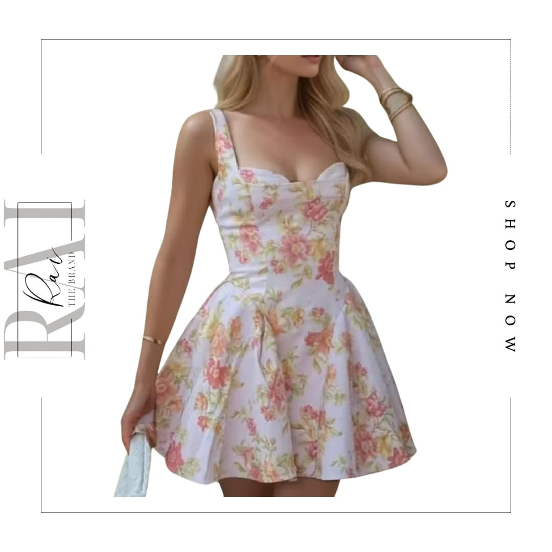 Pink Flowered Dress