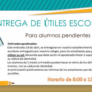 💼Entrega de Útiles Escolares 2021