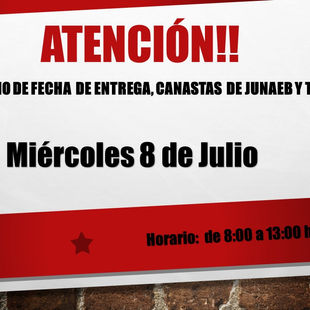 Entrega de la quinta canasta JUNAEB