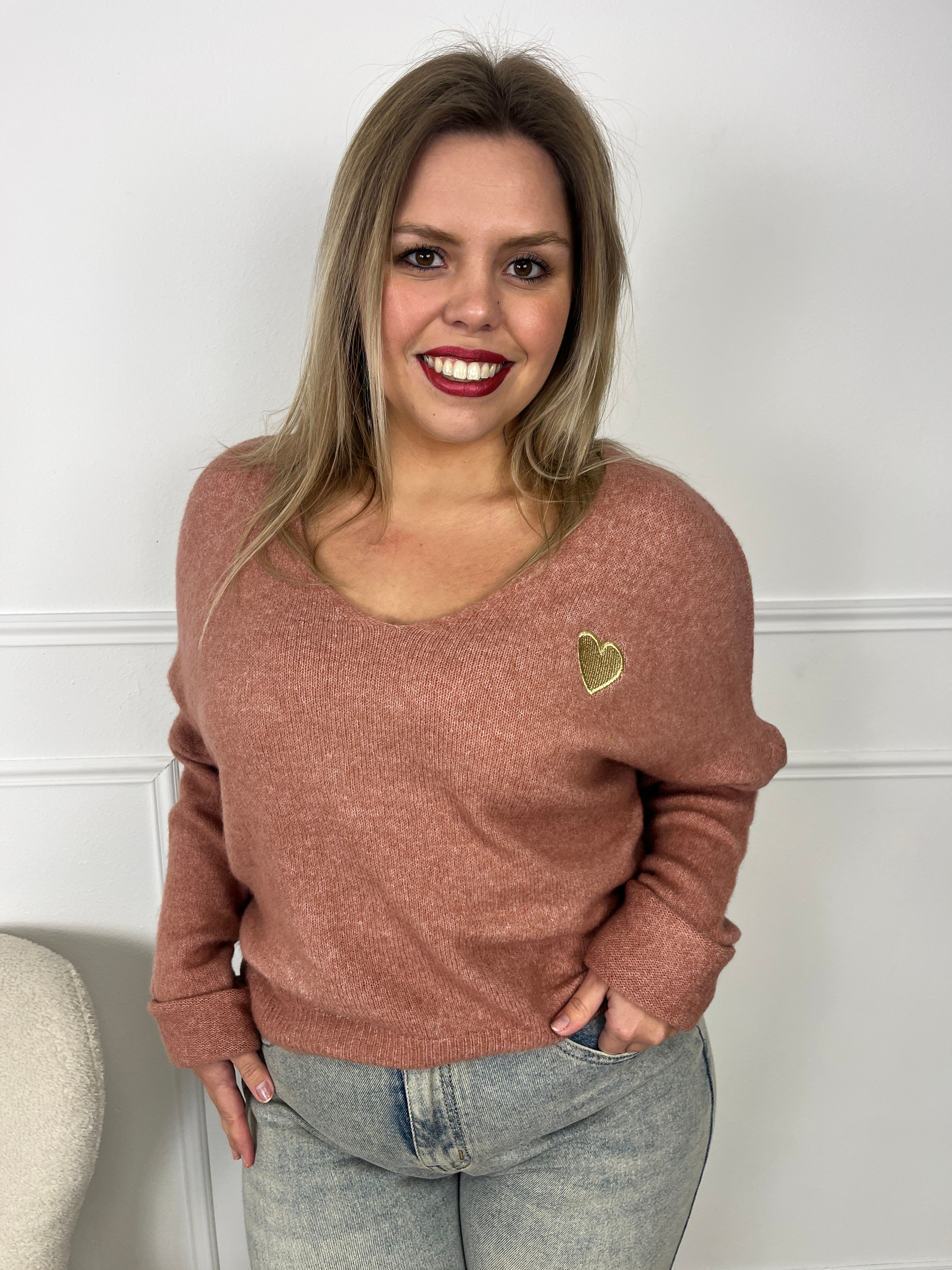 Pull Clea - vieux rose 