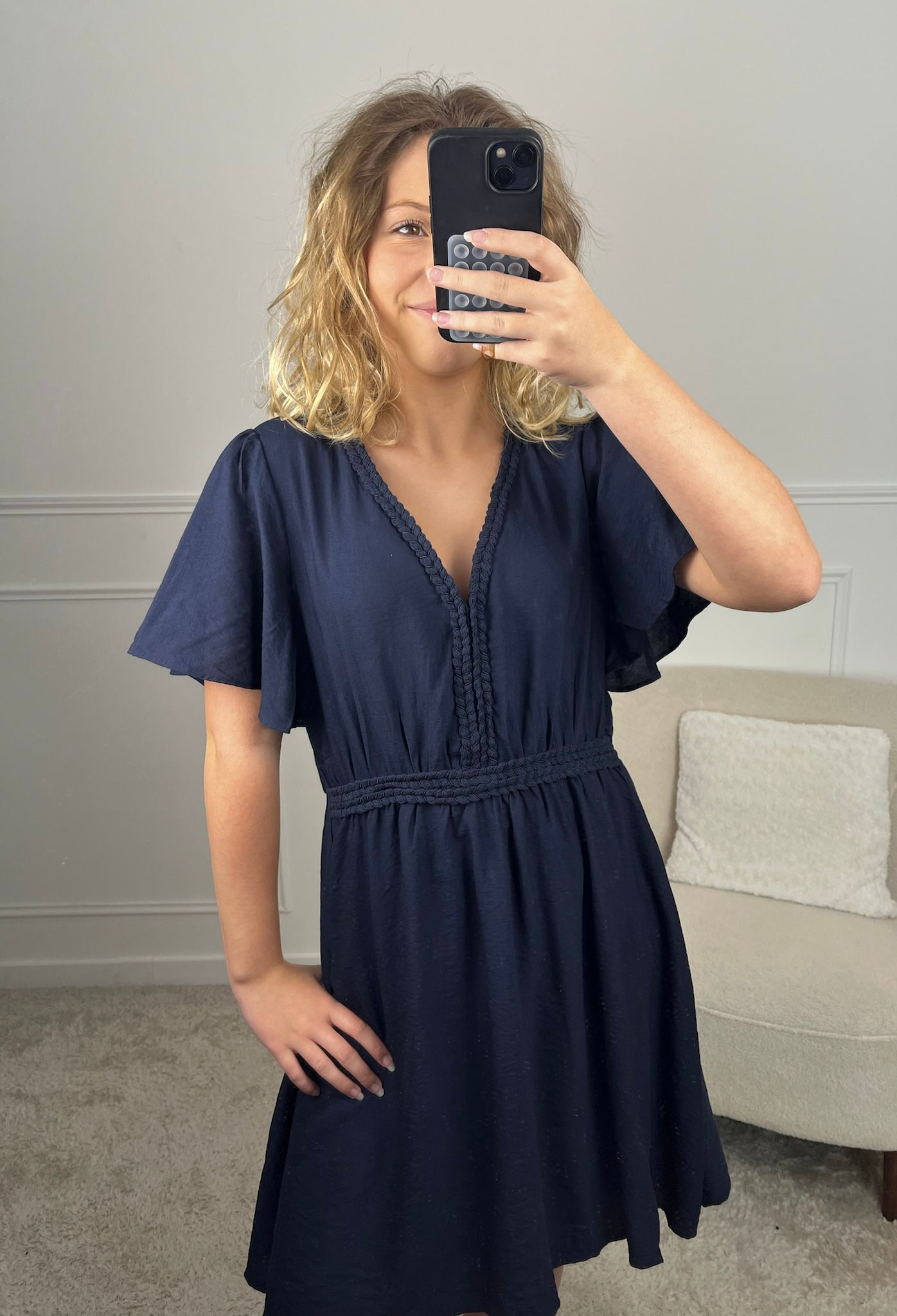 Robe Flori - marine 
