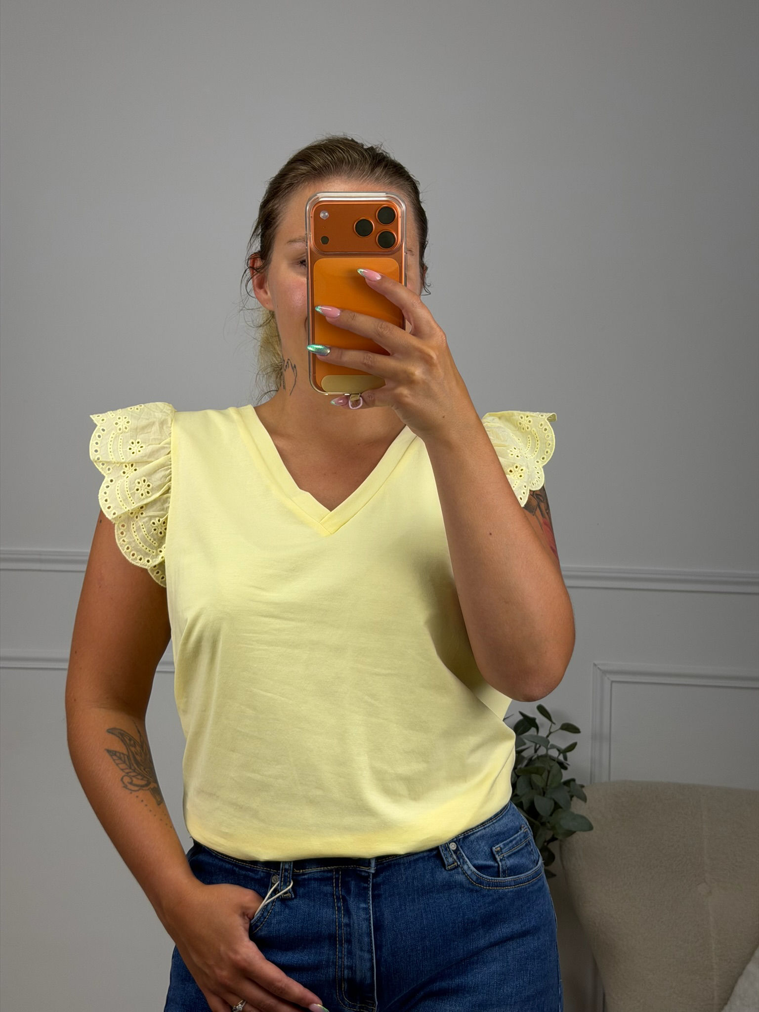 T-shirt Edith - jaune