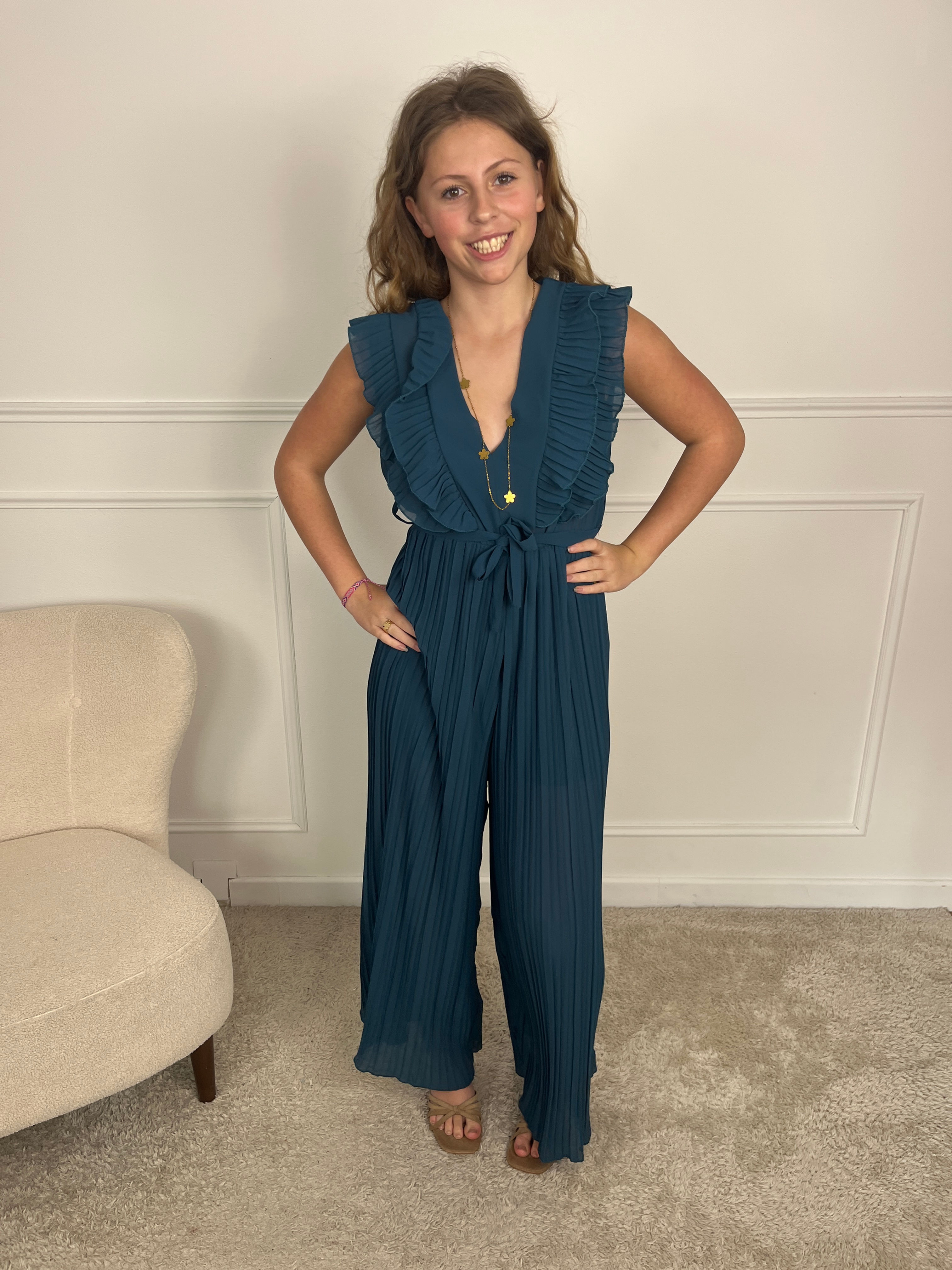 Combipantalon Elise - bleu canard 