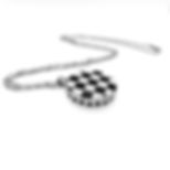 Checkered Necklace Essential Oil Pendant Locket