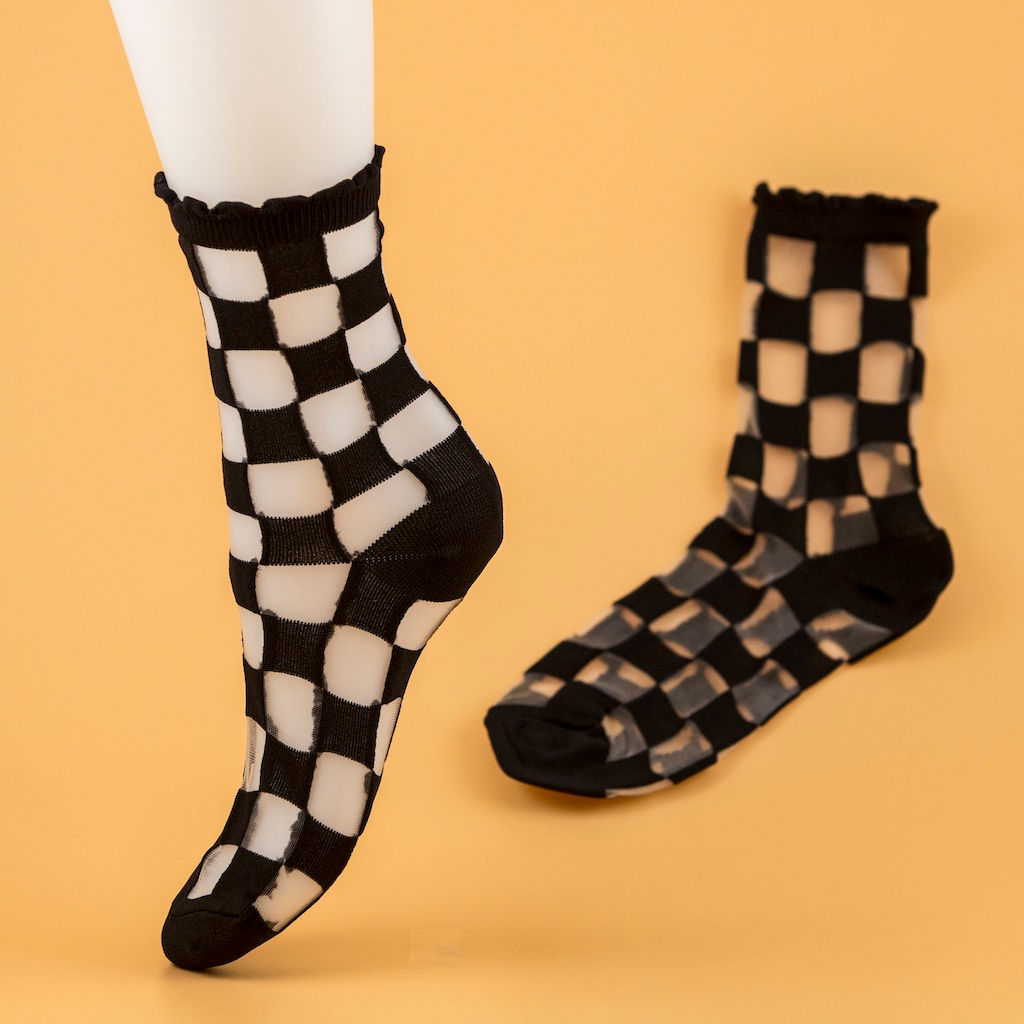 Checkered Nudie Socks