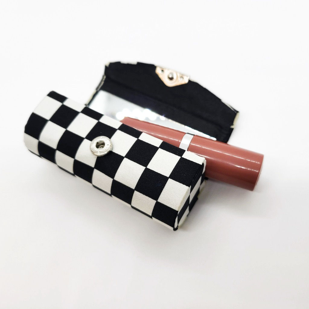 Race Flag Checkered Lipstick Case