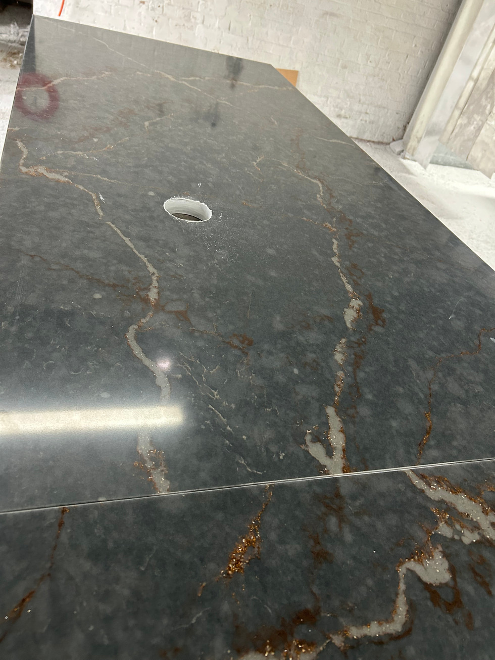 Shown with a port hole cut out