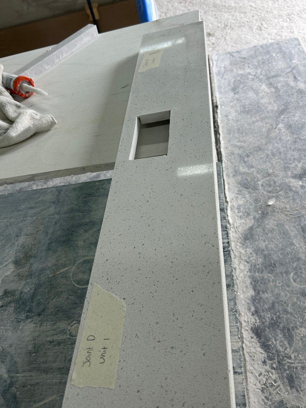Showing gantry hole cut out