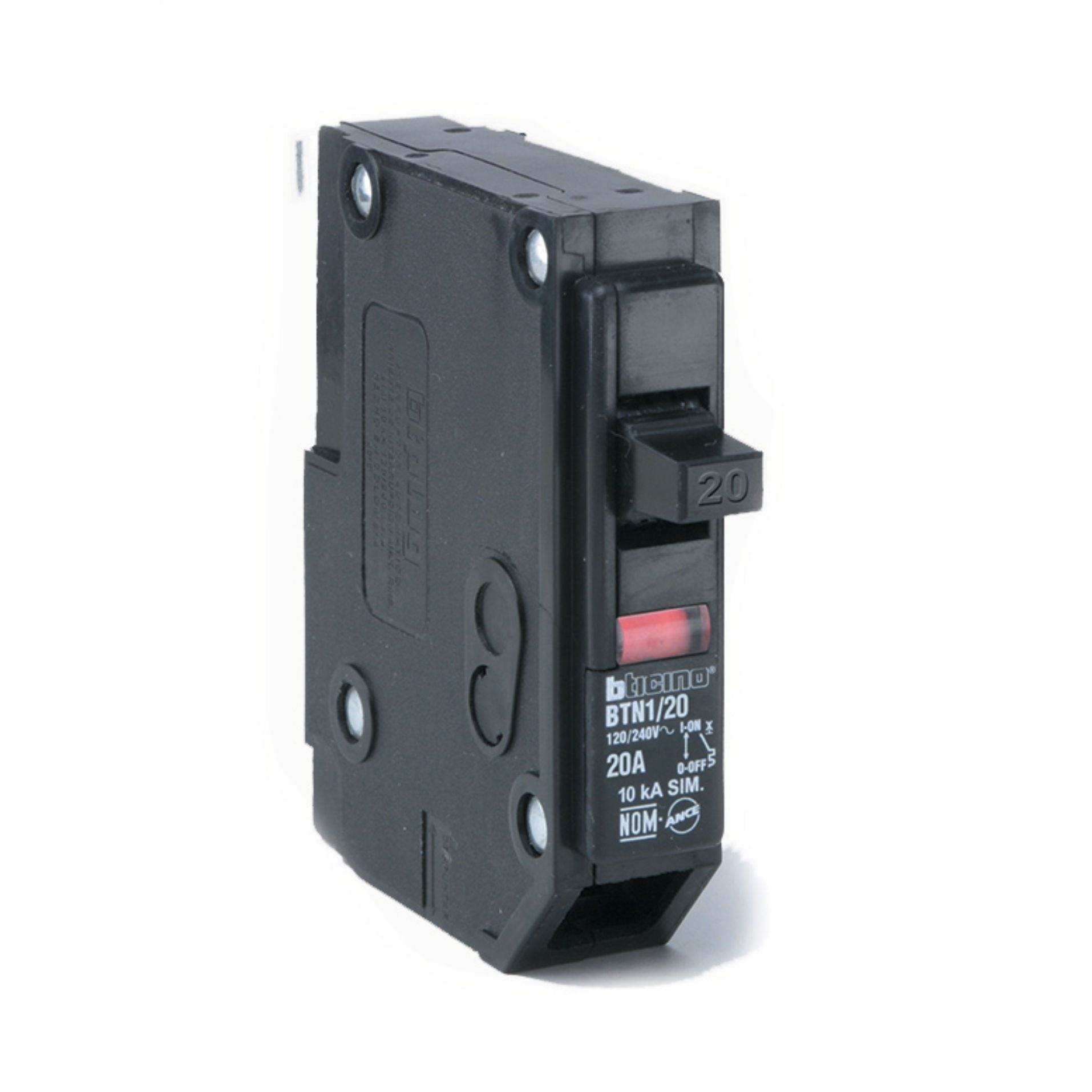 INTERRUPTOR TERMOMAGN?TICO    1X20 A, 120/240 V~, 10 KA, MONTAJE ENCHUFABLE