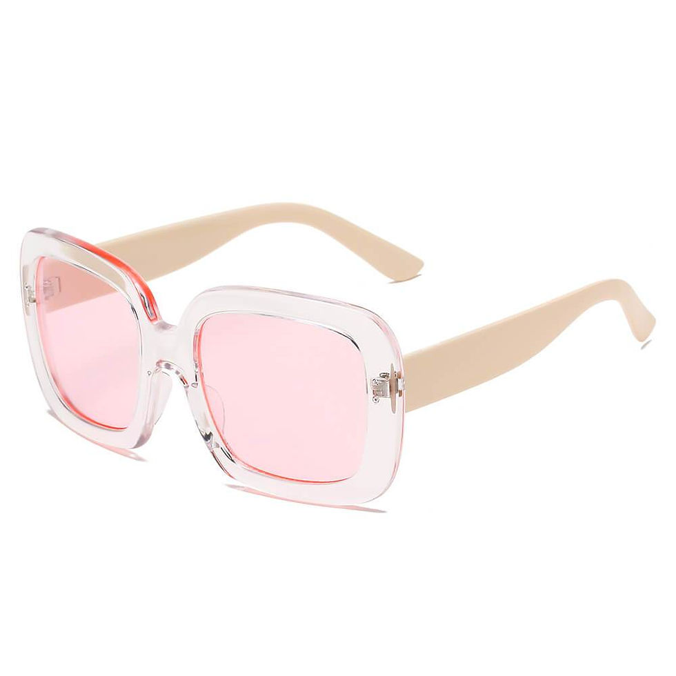 Thumbnail: CLEMSON | Women Retro Trendy Vintage Bold Square Oversize Sunglasses