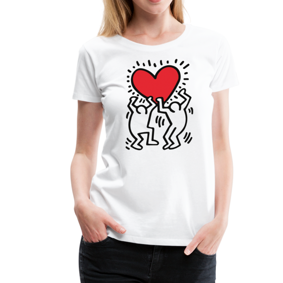 Thumbnail: Men Holding Heart Icon, Street Art T-Shirt