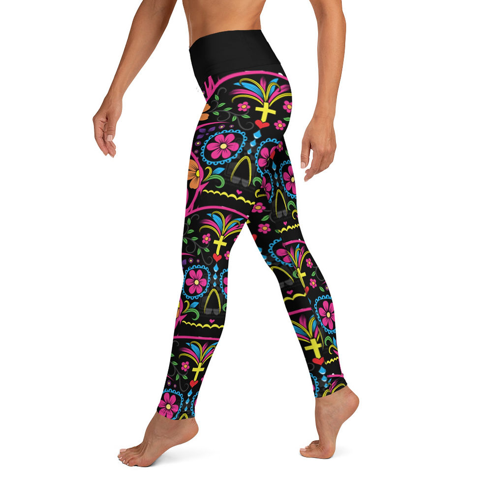 Thumbnail: Day of the Dead Yoga Leggings
